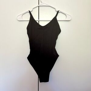 Black Camisole High-Cut Basilica Leotard